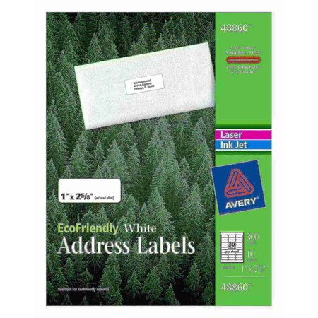 Avery EcoFriendly Address Labels 48860, PK300 48860