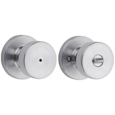 KWIKSET Pismo Knob w/Round Rose Privacy Lock w/6 730PSKRDT-26D