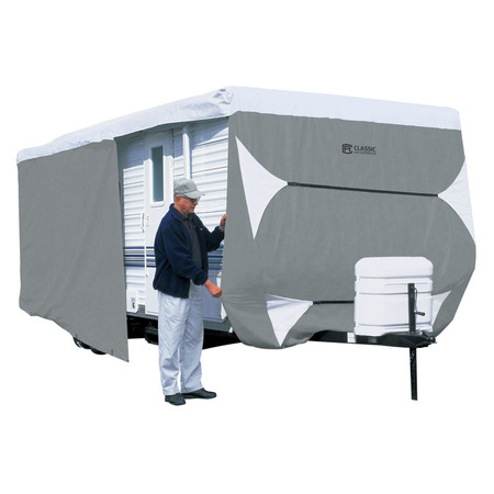 CLASSIC ACCESSORIES Toy Hauler Cover, 20 ft.-22 ft. L RVs Grey 73263