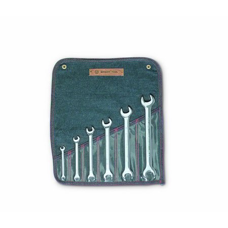 WRIGHT TOOL Open End Wrench 6 Piece Set - Full Polis 736