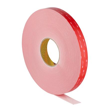 3M VHBTape LSE-110WF, White, 1/2"x, PK18 LSE-110WF