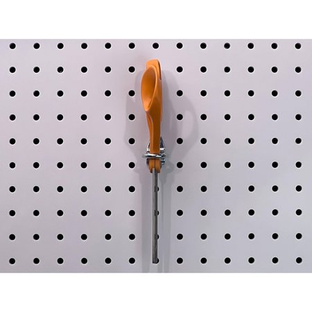 Triton Products 3/4 In. I.D. Steel Single Ring Tool Holder for 1/8 In. and 1/4 In. Pegboard 10 Pack 74120