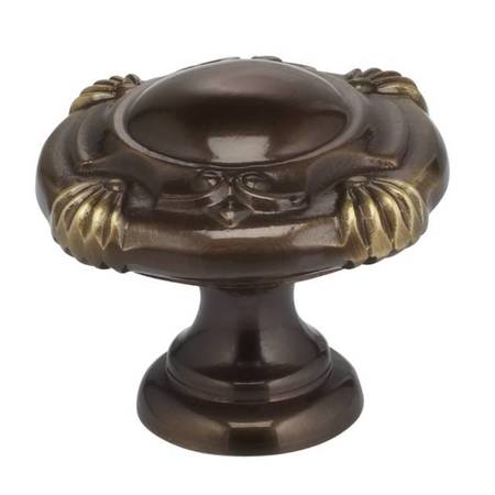 OMNIA Ornate Cabinet Knob Shaded Bronze 1-3/16" 7430/30.SB