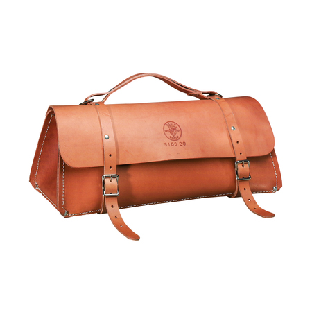 Klein Tools Bag/Tote, Tool Bag, Brown, Leather, 0 Pockets 5108-24