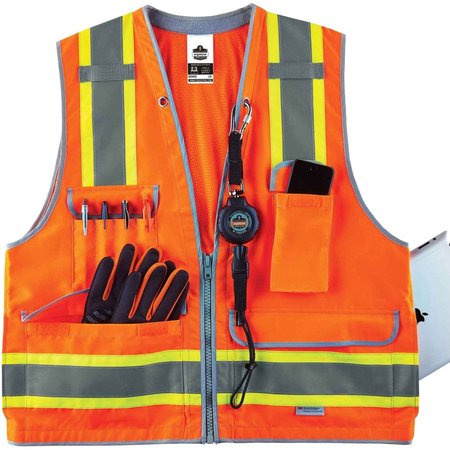 Ergodyne Orange Type R Class 2 Heavy-Duty Surveyo 8254HDZ