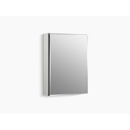 KOHLER Aluminum Single-Door Medicine Cabinet With Mirrored Door, Beveled Edges 20"Wx26"H CB-CLC2026FS