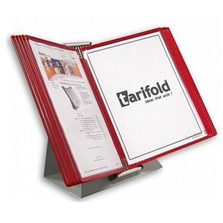 Tarifold Document Desk Display Unit, 10 Red Pocket D231