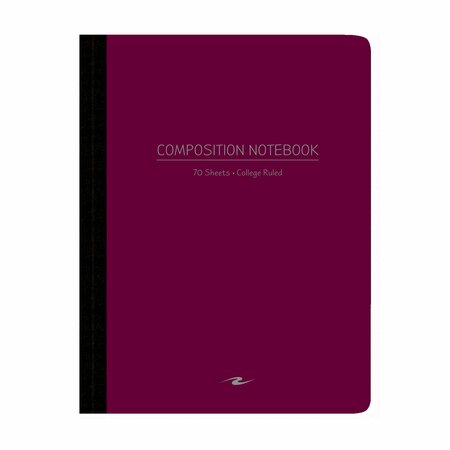 ROARING SPRING Case of Assorted Color Poly Flex Comp Notebooks, College Ruled, 70 sht, 9.75"x7.75", Flexible Covers 77293cs