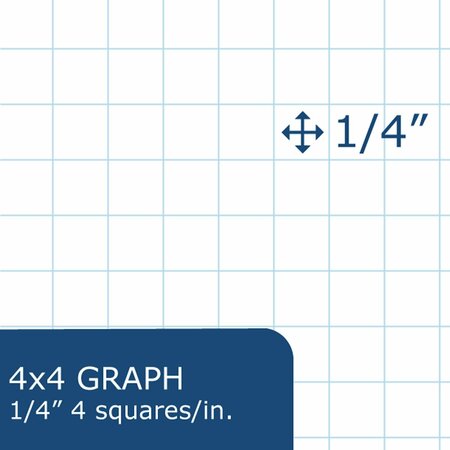 Roaring Spring Lab Book 4x4 Graph Ruled Carbonless, PK5 77644CS