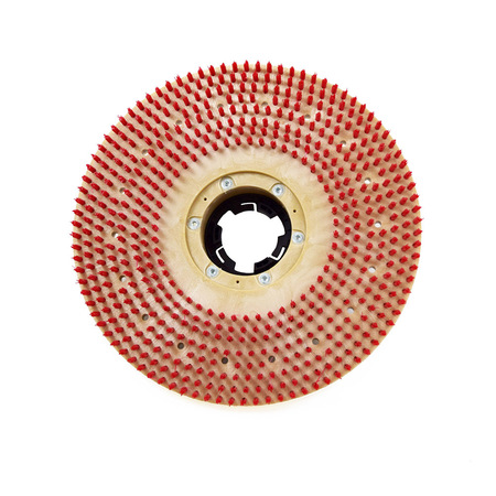 MALISH Scrubbing Rotary Brush 16", Plastic Block Polypropylene 782716NP