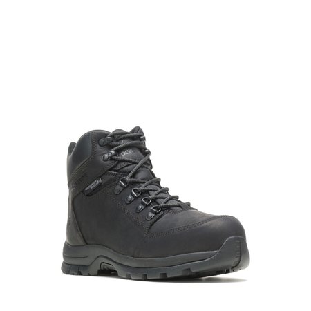Wolverine Size 10 Men's 6 in Work Boot Steel Work Boots, Black W211042