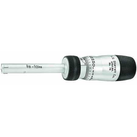 STARRETT Micrometer Inside 3/8 to 1/2" Range 78XTZ-500