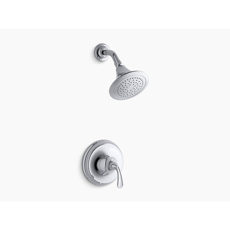 Kohler Forté(R) Sculpted Rite-Temp(R) Shower Valve Trim With 2.5 Gpm Showerhead TS10276-4-CP