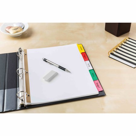 Avery Avery® Big Tab™ Write & Erase Dividers 23076, 5 Multicolor Tabs, 1 Set 7278223076