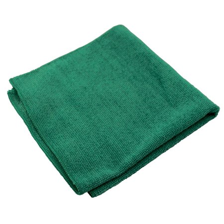 Microfiber Technologies Microfiber Cloth Cloth Wipe 16" x 16", Green LFK301