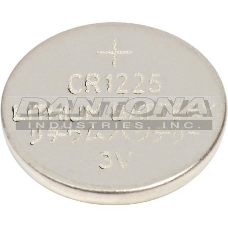 Zoro Select Button Cell Battery, Lithium, 50mAh Cap CR1225