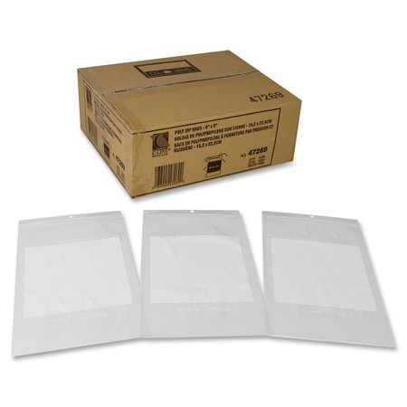 C-Line Products 6" x 9" Reclosable Write-On Bags, PK 1000 47269