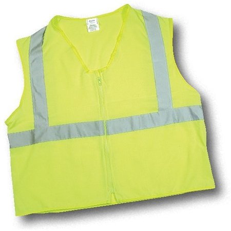 MUTUAL INDUSTRIES Class 2 Durable Flame Retardant Vest Large 80070-0-103