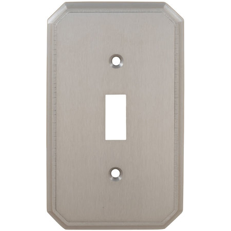 OMNIA Single Traditional Switch Plate, Number of Gangs: 1 Solid Brass, Shaded Bronze, Lacquered Finish 8014/S.SB