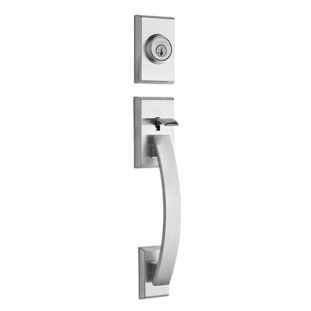 KWIKSET Tavaris Dummy Exterior Handleset Satin C 802TVHLIP-26D