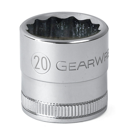 GEARWRENCH 1/2" Drive 12 Point Standard Metric Socket 19mm 80754