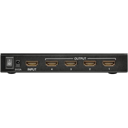 Tripp Lite HDMI Splitter, 4-Port, Audio, Ultra HD B118-004-UHD