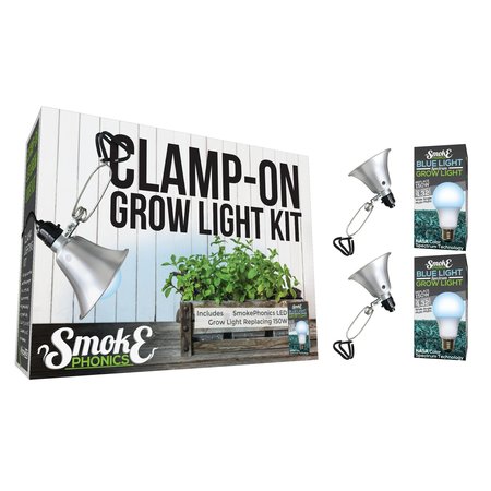 MIRACLE LED SmokePhonics LED Clamp-On Grow Lght, PK2 601280