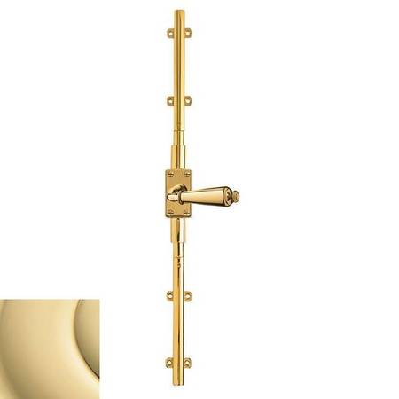 BALDWIN ESTATE Unlacquered Brass Cremone Bolts Unlacquered Brass 8105.031.L8LK