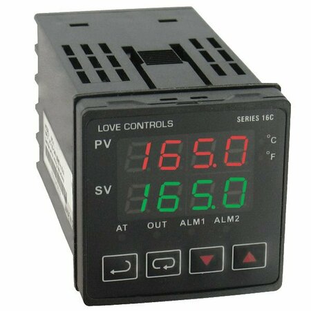 DWYER INSTRUMENTS Digital Temperature Controller, 48 mm L 16C-5