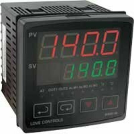 DWYER INSTRUMENTS Digital Temperature Controller, 97.63mm L 4B-33-LV