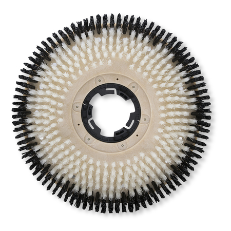 MALISH Scrub Brush Shampoo Scrubbing Rotary Brush, Black/White 812918NP