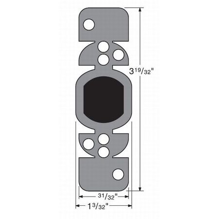 KWIKSET Plastic Strike Box 81640-003