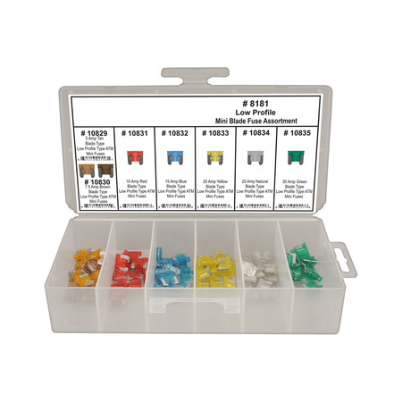 DISCO Mini Blade Fuse Assortment, 95 PCS 8181