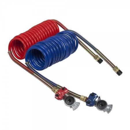 GROTE Coiled Air 15 ft. Set, 12" Lead/Red/Blue 81-0015-GH
