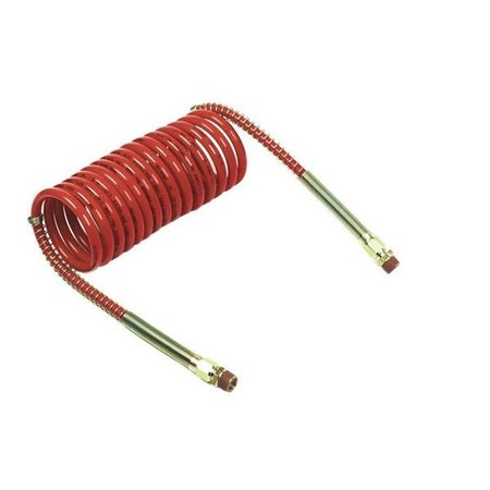 GROTE Coiled Air 12 ft. Single Red, W 6" Lead 81-0012-R