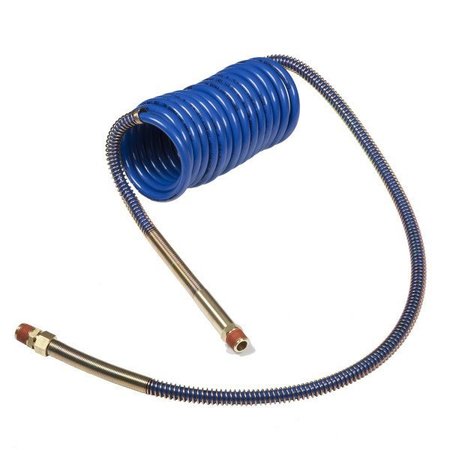 GROTE Coiled Air 15 ft., Blue, 12"/40" Lead/Bra 81-0015-40HB