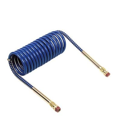 GROTE Coiled Air 15 ft. Single Blue, 12" Lead 81-0015-B