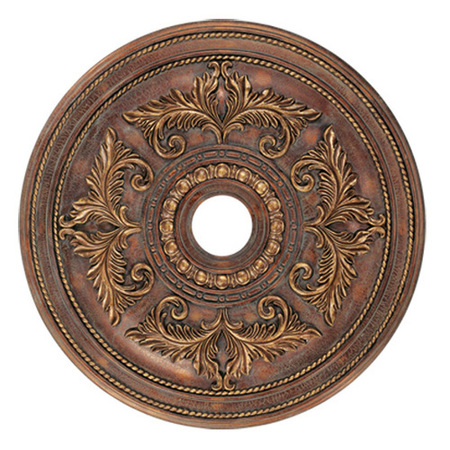 LIVEX LIGHTING Versailles Crackled Greek Bronze Ceiling Medallion 8210-30