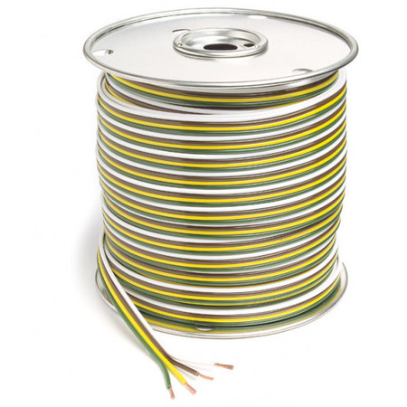GROTE Wire, Bonded, 4 Cond, 18 ga., 100 ft. 82-5526