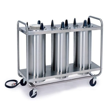 LAKESIDE Regular Heated Tubular 3 Stack Plate Dispenser; 5-7/8" to 6-1/2" 8306