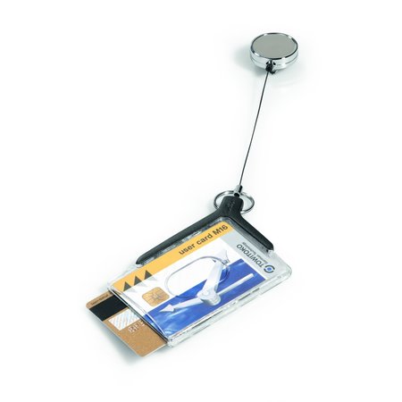 DURABLE OFFICE PRODUCTS Deluxe Badge Holder, Holds 2 Cards, PK10 830858