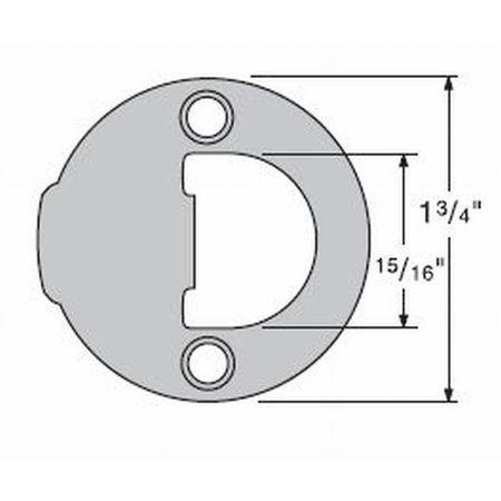 KWIKSET Full Round Strike 83929-006