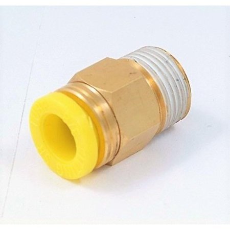 Hhip Push To Connect Male Pneumatic Tube Fitting 3/8 X NPT 1/2 8401-0287