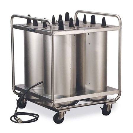 LAKESIDE Regular Heated Tubular 4 Stack Plate Dispenser; 5-1/8" to 5-3/4" 8405