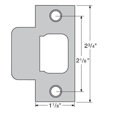 KWIKSET Deadbolt T Strike Satin Nickel 84632-005