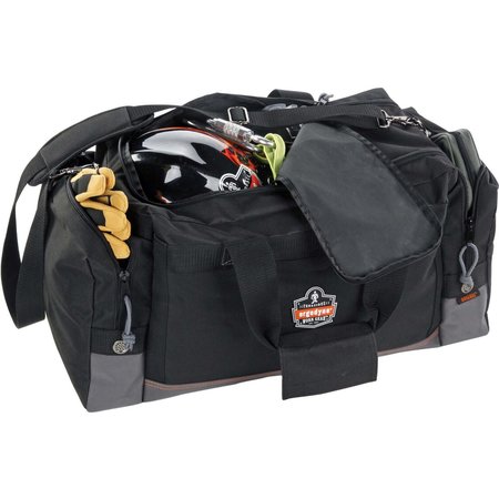 Ergodyne Gear Bag, Black, 1680D Ballistic Polyester Base, 600D Polyester, 4 Pockets GB5116