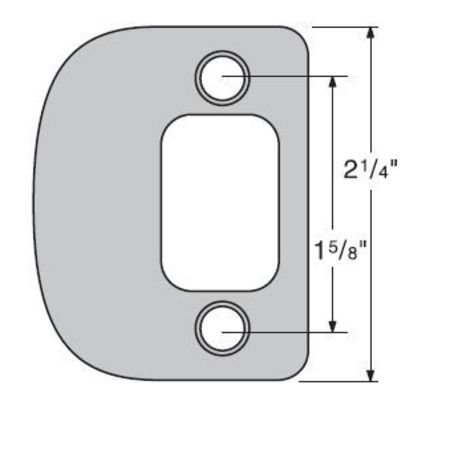 KWIKSET Radius Corner Deadbolt Full Lip Strike 85303-017