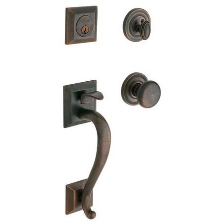 BALDWIN ESTATE Full Dummy Handlesets Distressed Oil Rubbed Bronze 85320.402.FD