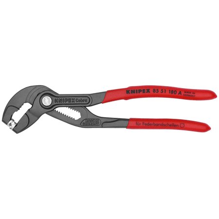 Knipex Spring Hose Clamp Pliers, 7 1/4" Spring 85 51 180 A