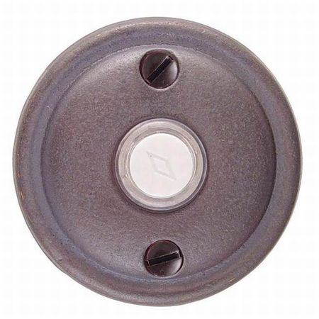 EMTEK Medium Bronze Doorbell, 2412MB 2412MB